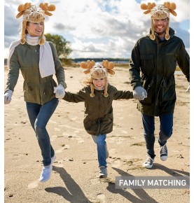 Brown Moose Plush Hat