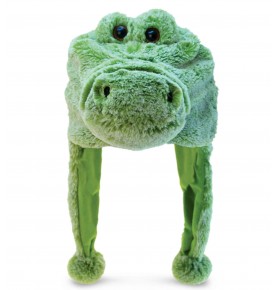 Green Alligator Plush Hat
