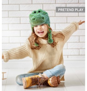 Green Alligator Plush Hat