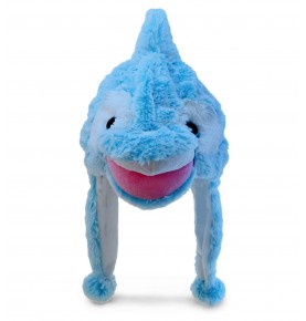 Blue Dolphin Plush Hat