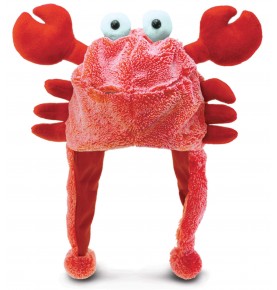 Red Crab Plush Hat