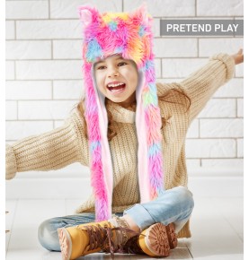 Rainbow Plush Hat
