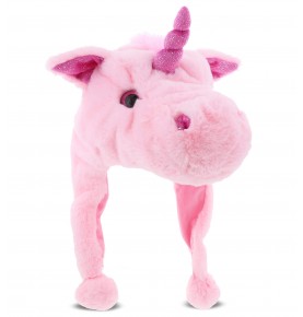 Pink Unicorn Plush Hat