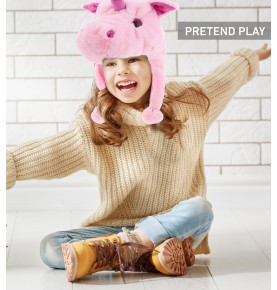 Pink Unicorn Plush Hat